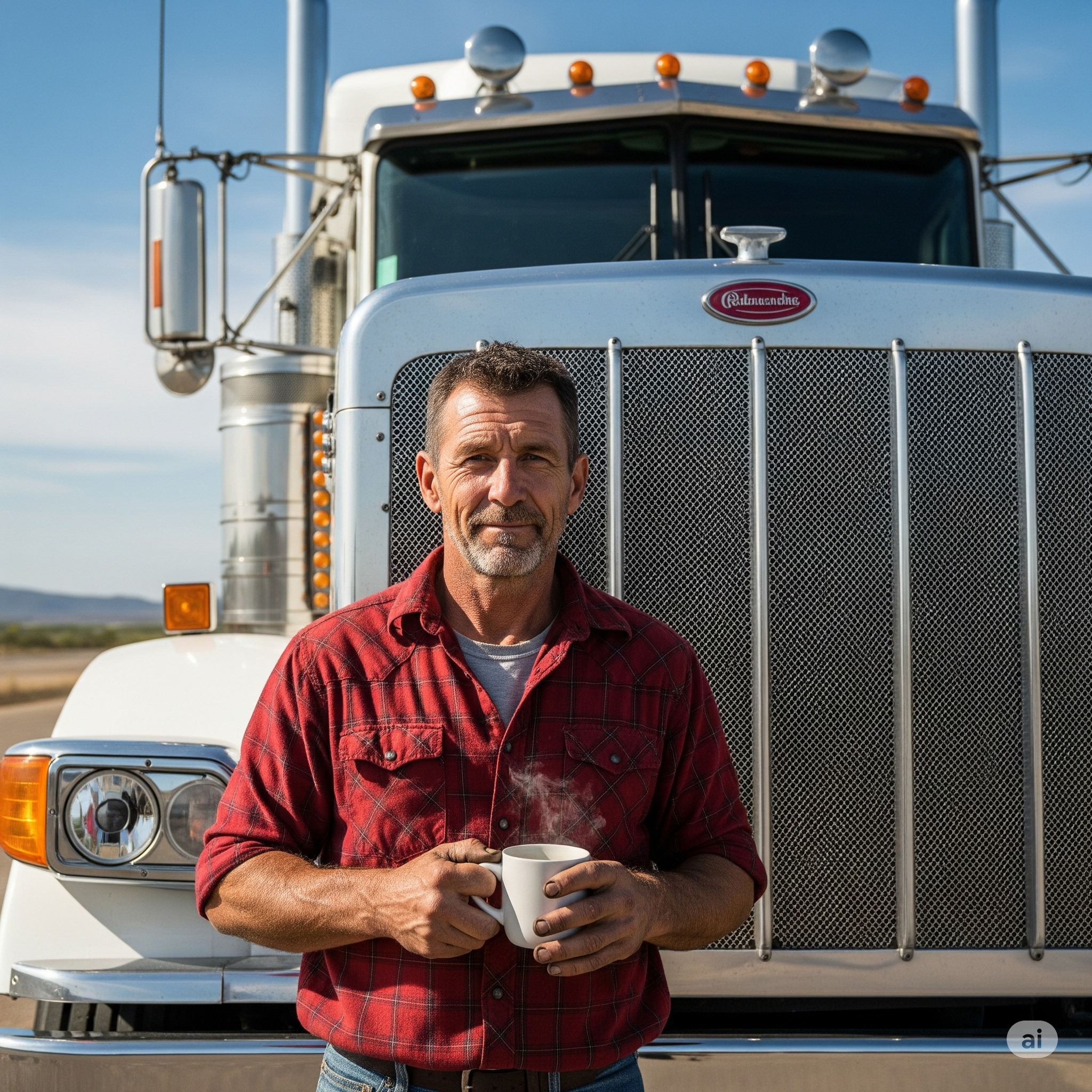 Professional truck driver